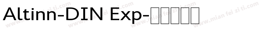 Altinn-DIN Exp字体转换
